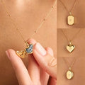 Heart Locket Pendant Necklace [E93SI5LH]
