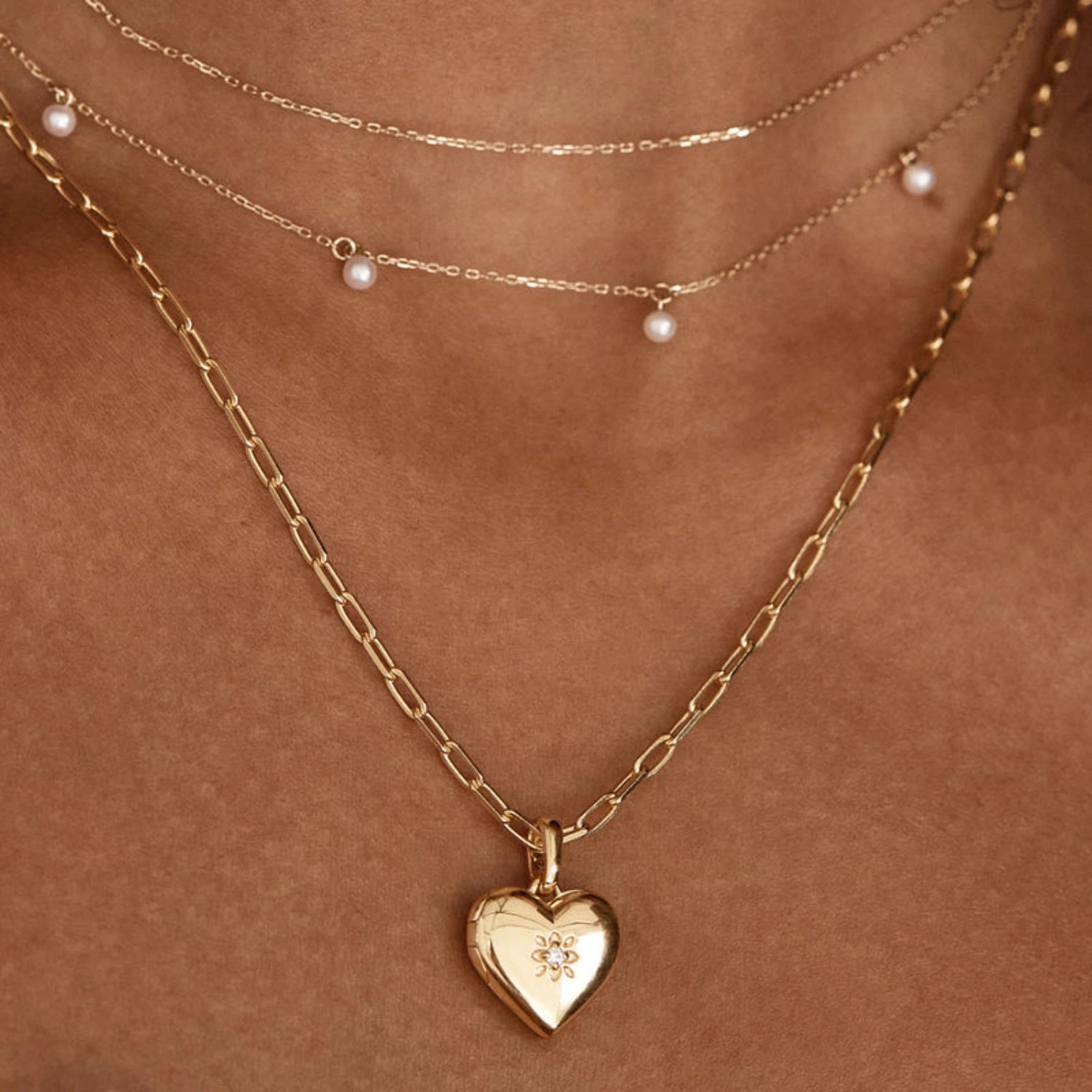 Heart Locket Pendant Necklace [YWTI2QQM]