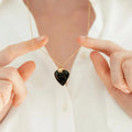 Heart Locket Pendant Necklace [PA5KNF4E]