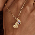 Heart Locket Pendant Necklace [QZENY87Z]