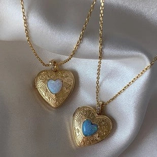 Heart Locket Pendant Necklace [1DHY57QU]