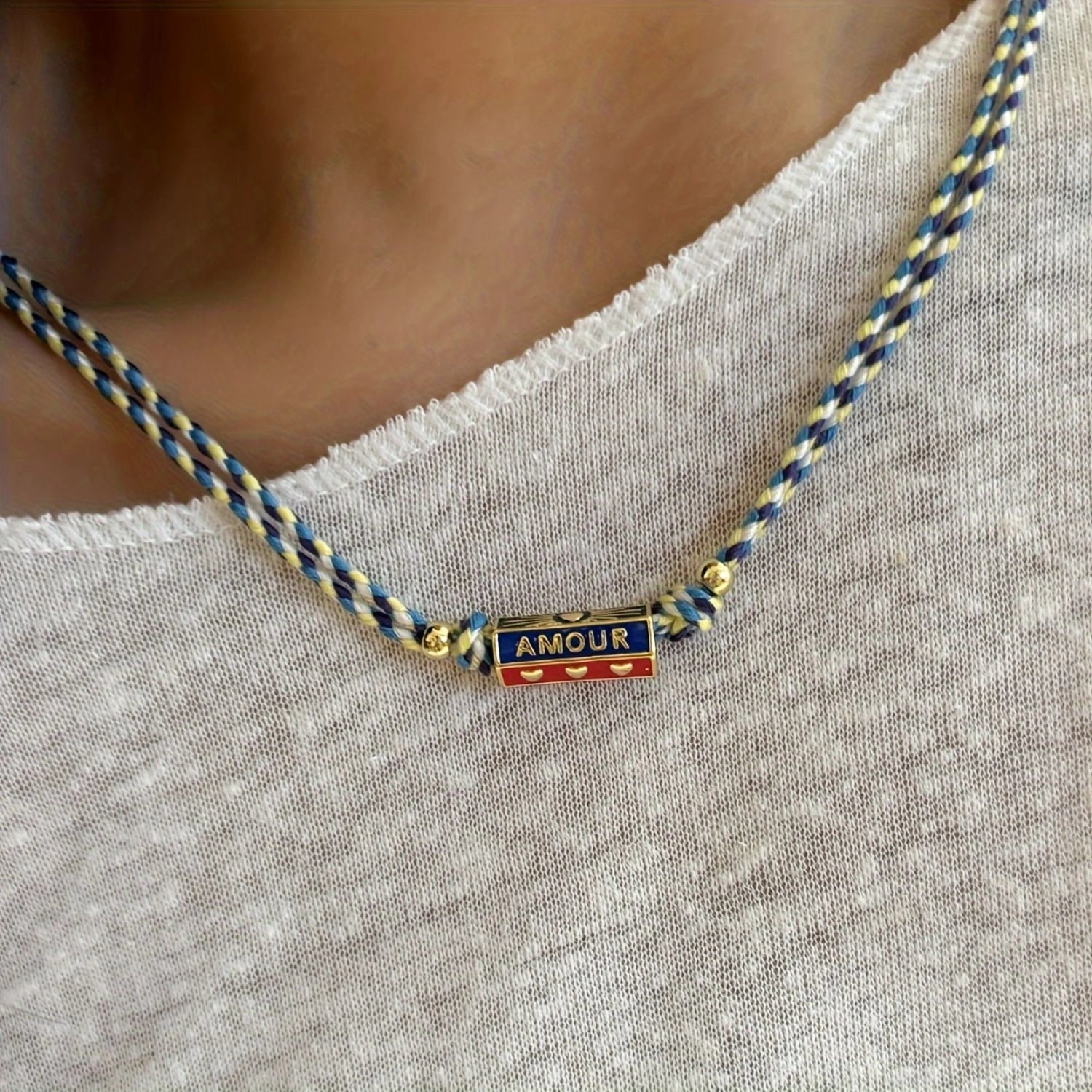 Heart Pendant Chain Necklace [L8GC6VM7]