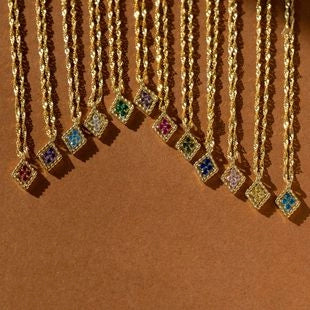 Heart Pendant Chain Necklace [XJGCUNDM]