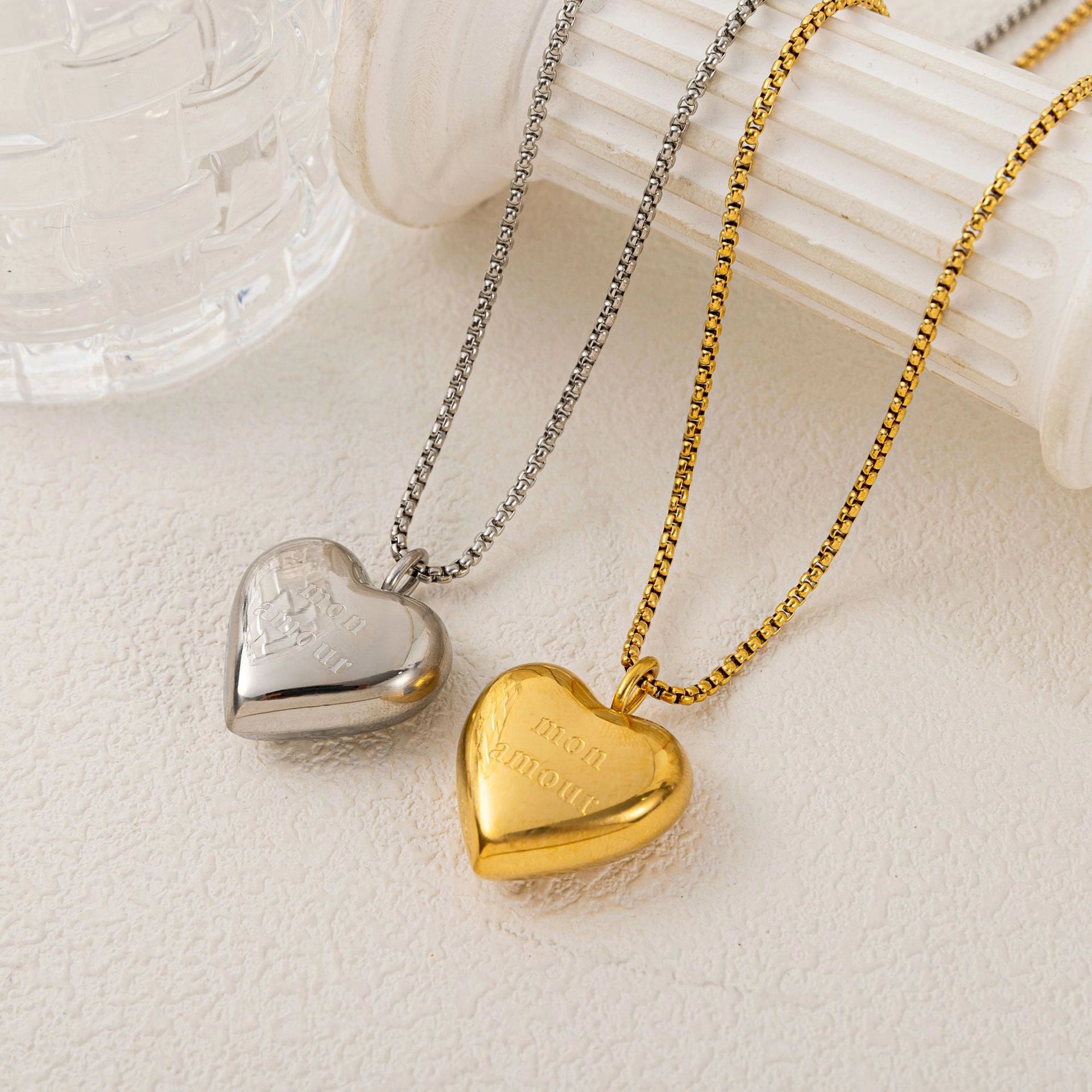 Heart Pendant Necklace [QTGJJVSH]