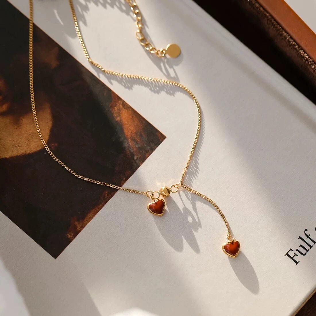 Heart Tassel Adjustable Anklet [WLXA9A1X]