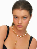 Heart Zircon Pendant Necklace [T787A3LC]