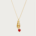 Heart Zircon Pendant Necklace [WWGS1J1Z]