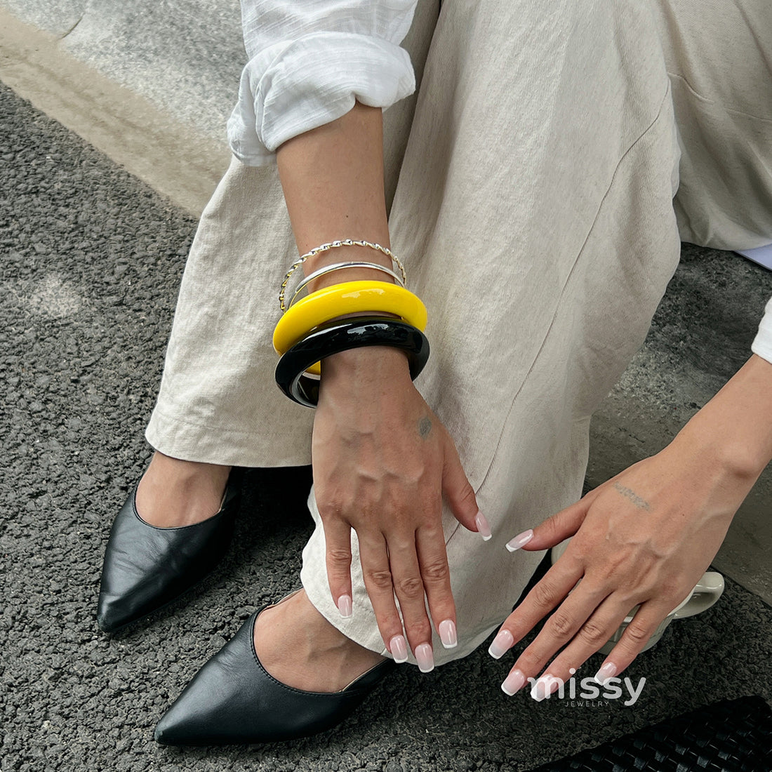 Heidy Chunky Resin Bangle [OQTE4LHN]