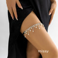 Helena Pearl Tassel Thigh Chain
