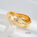 Helene Asymmetric Glossy Resin Bracelet [Y5APYMBX]