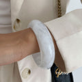 Helene Asymmetric Glossy Resin Bracelet [YUVDHJXA]