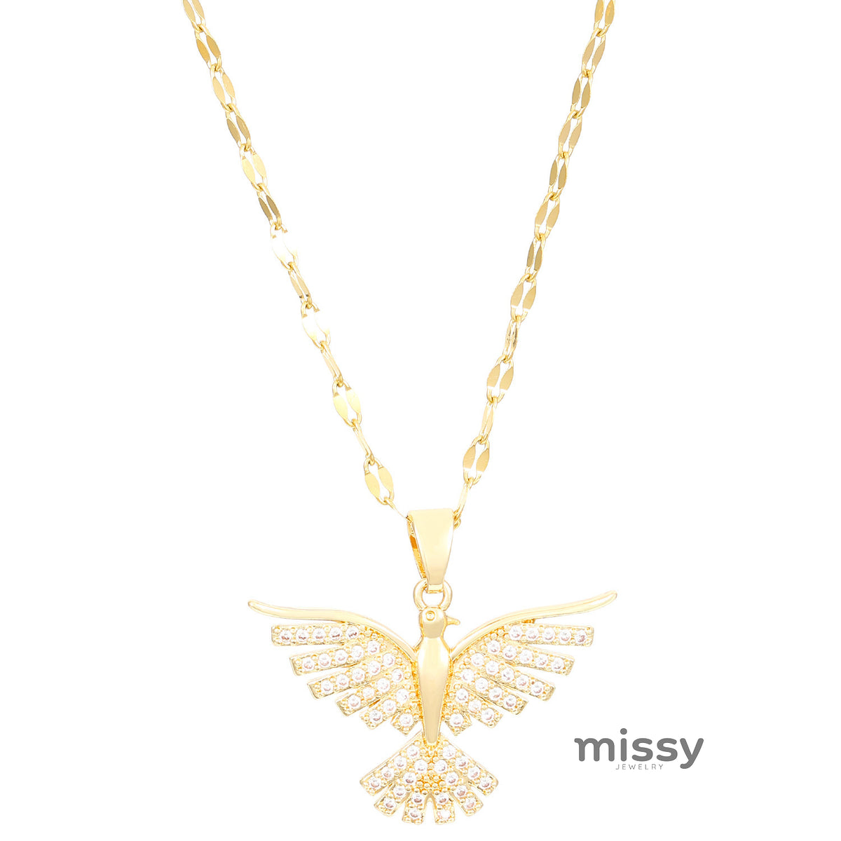 Hera Sparkling Phoenix Necklace [F4EY20WT]
