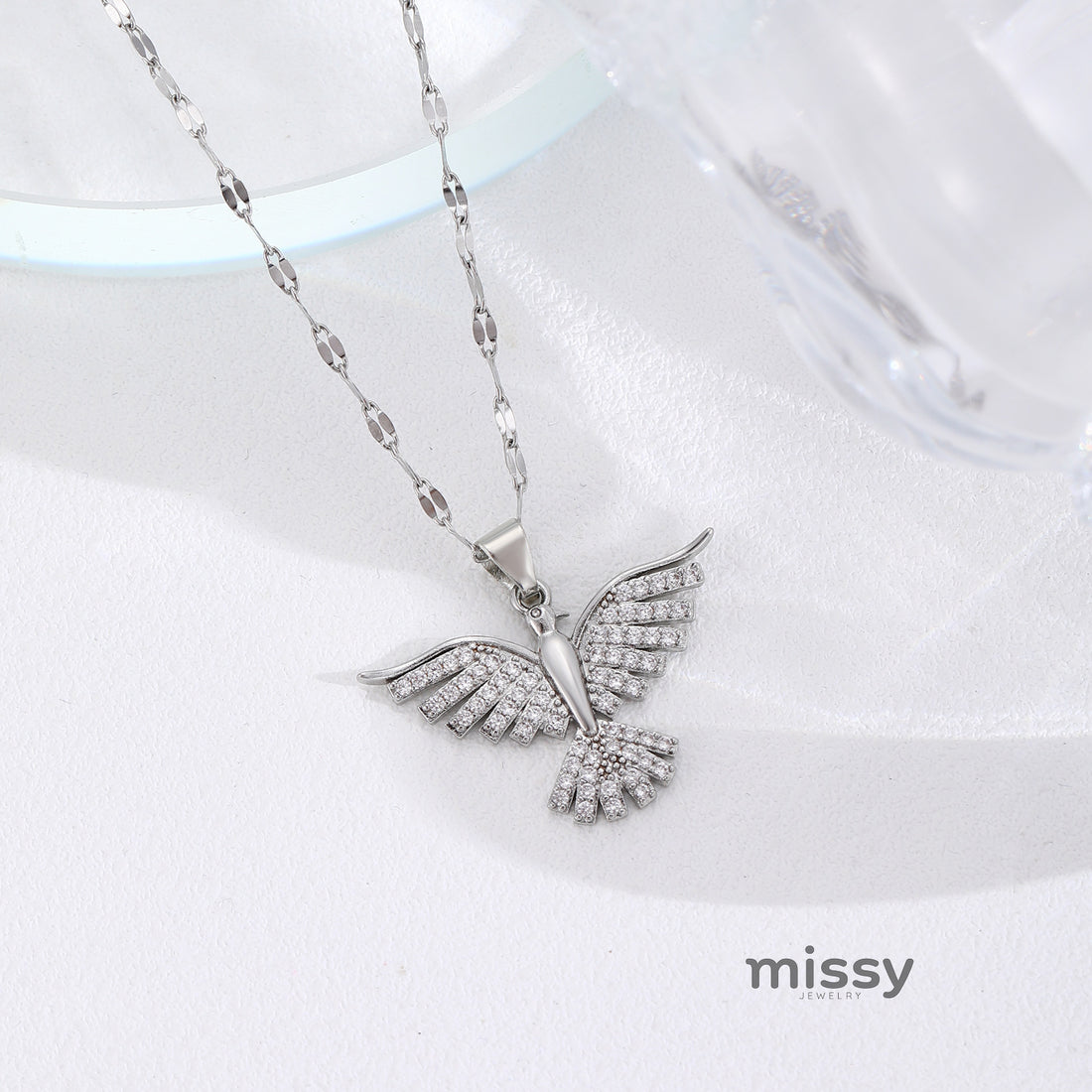Hera Sparkling Phoenix Necklace [K0C0KXF1]