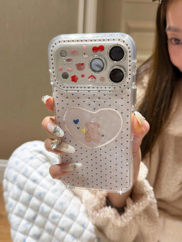 Holographic Bear Wave Dot Phone Case [N1T3XFH5]