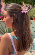 Missy Jewelry Huda Marble Floral Hair Clip