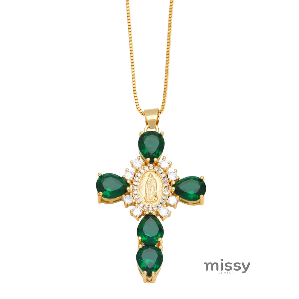 Ianna Madonna Cross Necklace [8VQMJ1HX]