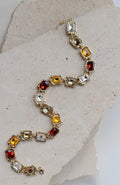 Missy Jewelry Ifrah Golden Gemstone Necklace