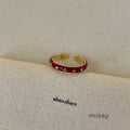 Ilaria Delicate Enamel Ring [GSZLAUPE]