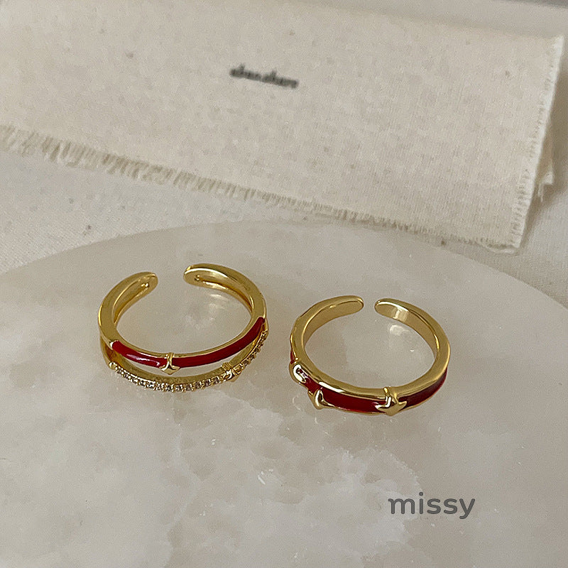 Ilaria Delicate Enamel Ring [8M348FQO]