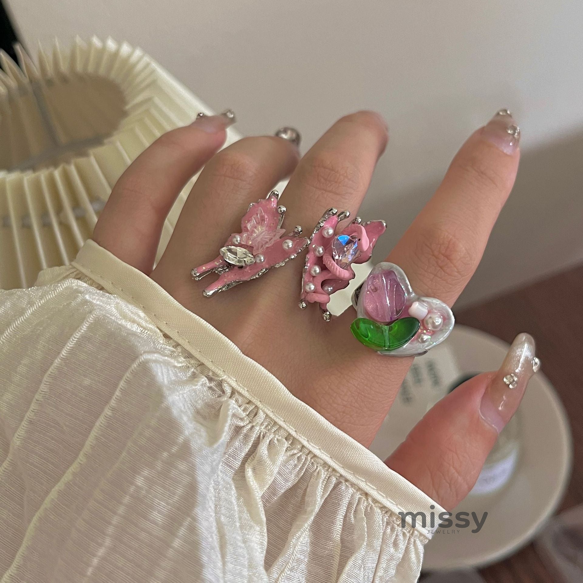 Indiana Enamel Butterfly Ring [TSNY4K1A]
