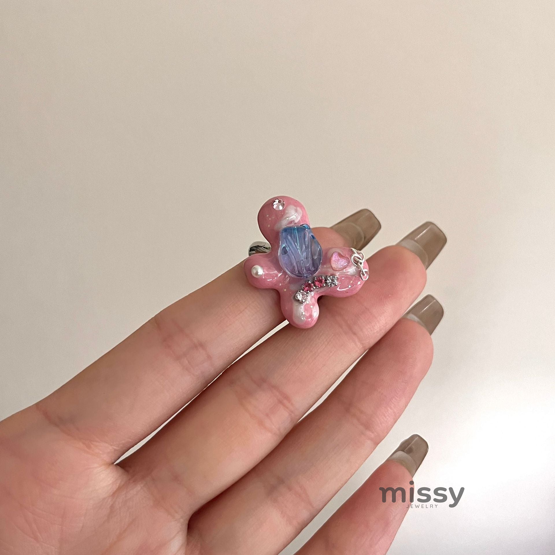 Indiana Enamel Butterfly Ring [FKMAO0UQ]