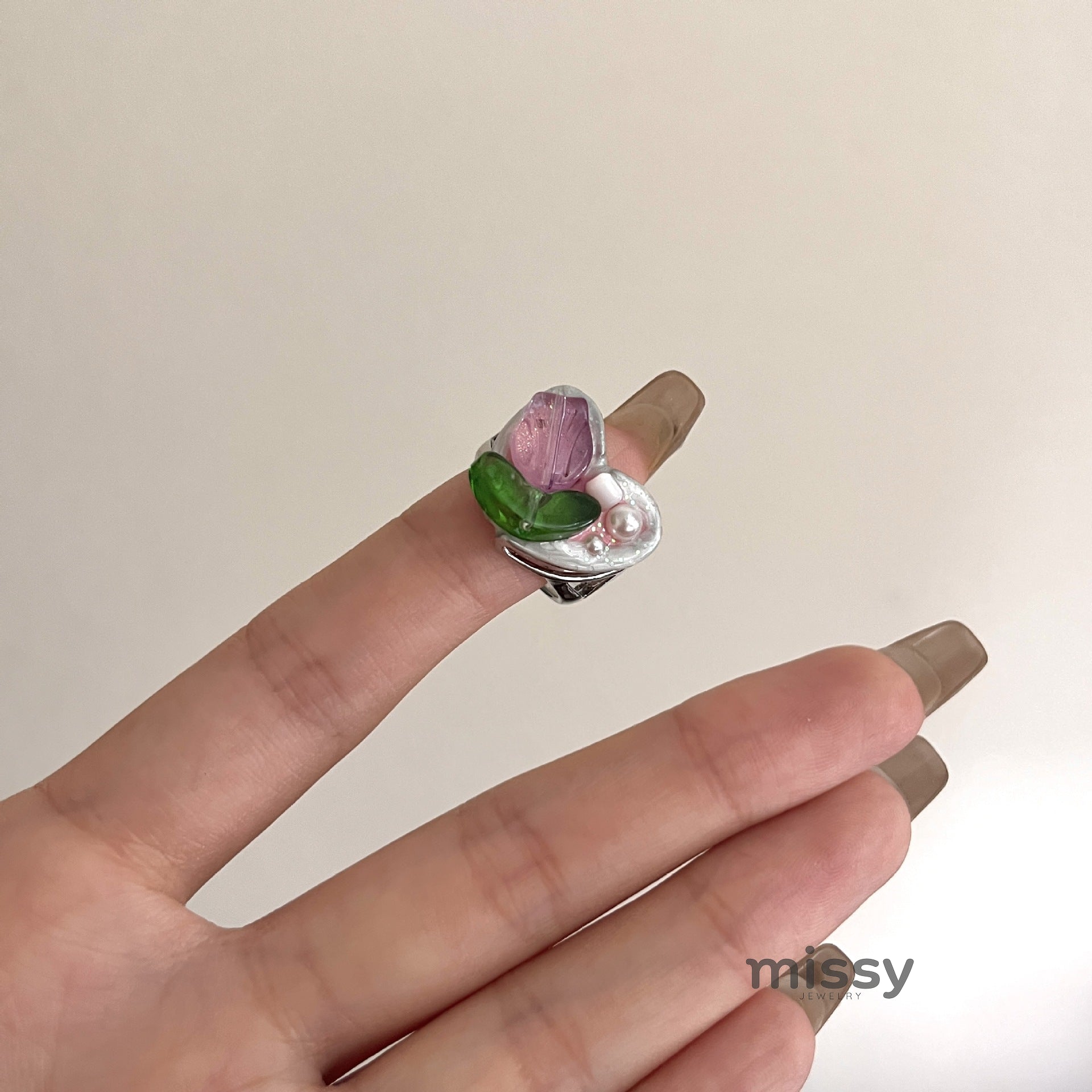 Indiana Enamel Butterfly Ring [G2SZN7WQ]