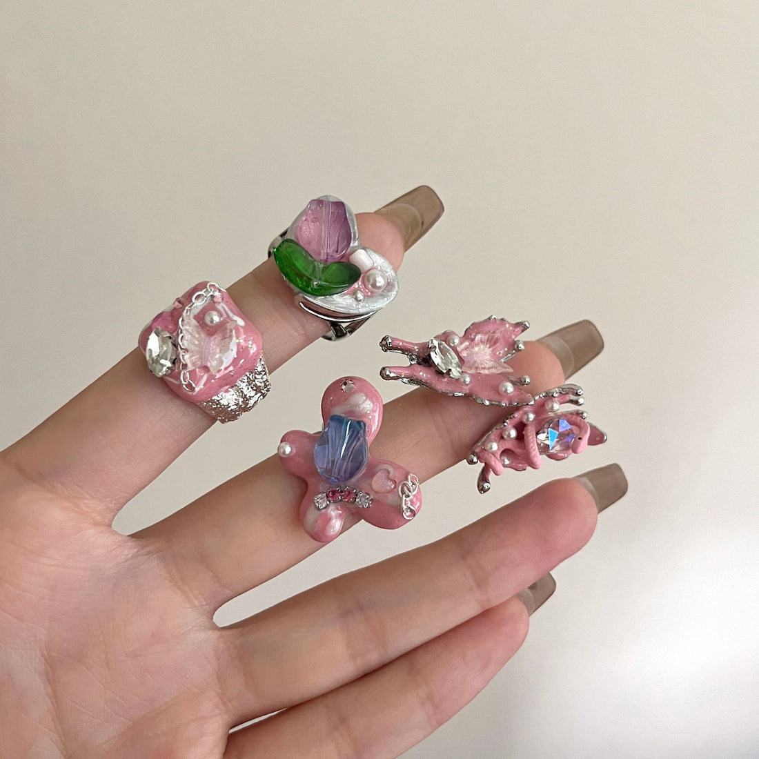 Indiana Enamel Butterfly Ring [ORJM61BG]