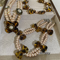 Indya Pearl Charm Choker