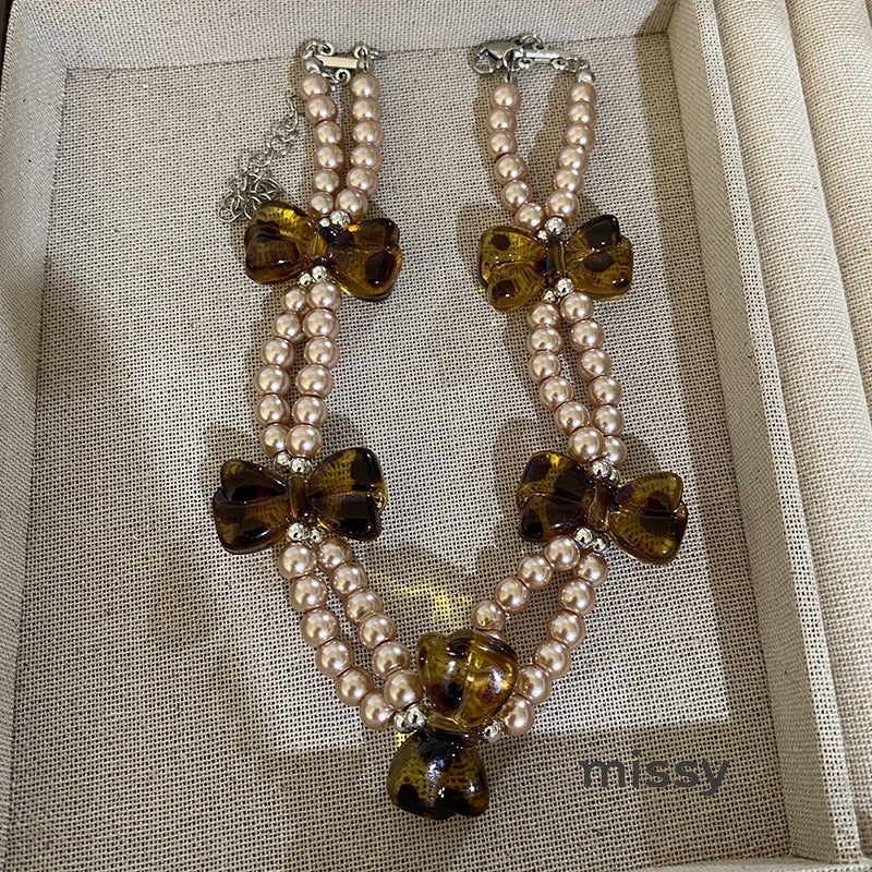 Indya Pearl Charm Choker