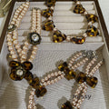 Indya Pearl Charm Choker