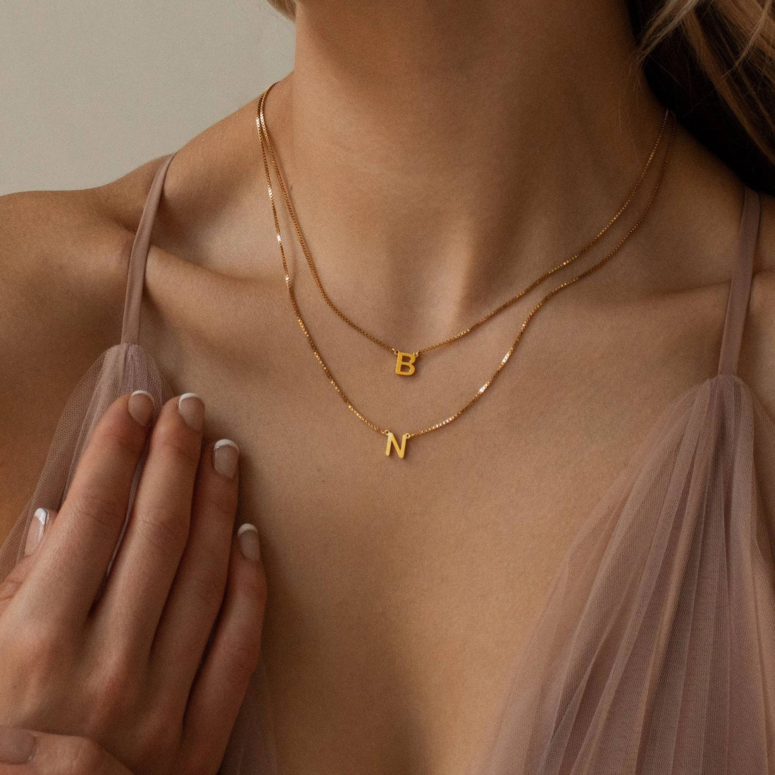 Initial Box Chain Necklace [JPG4OVYN]
