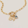 Initial Knot Chain Necklace [FZK10YWD]