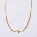 Initial Knot Chain Necklace [C18D2JTN]