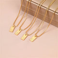 Initial Pendant Box Chain Necklace [UQ7441UR]