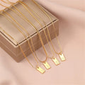 Initial Pendant Box Chain Necklace [C2JKMTFH]