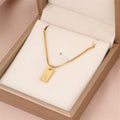 Initial Pendant Box Chain Necklace [V7K0ZQEV]