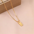 Initial Pendant Box Chain Necklace [XO5MLQJ5]