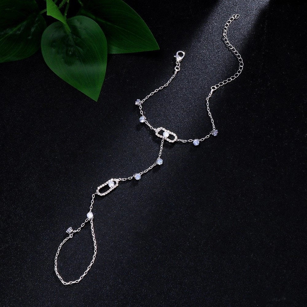 Interlocking Geometric Chain Link Bracelet [ODH5UNE0]