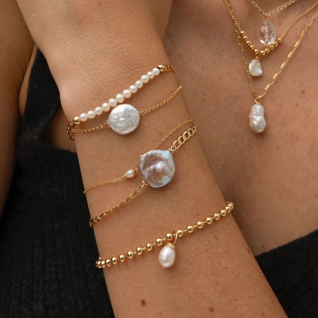 Irregular Baroque Pearl Bracelet [7RX17C2D]