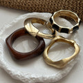 Irregular Gold Cuff Bracelet [MYXXLPWX]