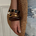 Irregular Gold Cuff Bracelet [I44EC384]