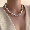 Irregular Shell Bead Necklace [G0RDO4YF]