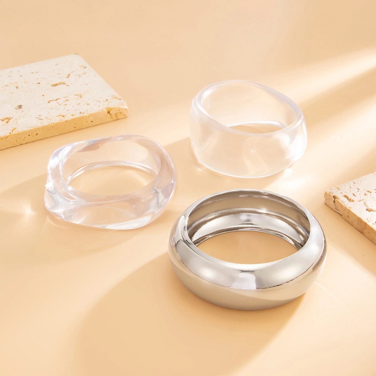 Irregular Silver Cuff Bracelet [4KOSBYM6]