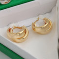 Irregular Twisted Hoop Earrings [OIQMYLRN]
