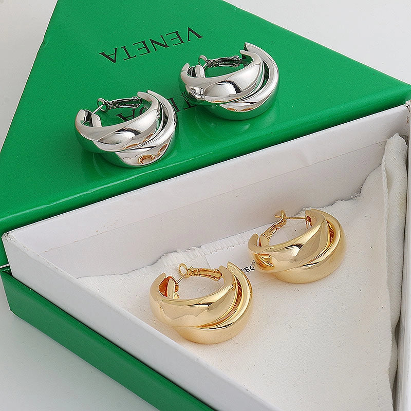 Irregular Twisted Hoop Earrings [LUGQPH9D]