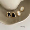 Isabel Geometric Shell Earrings [76R7E6YO]