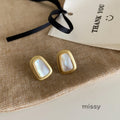 Isabel Geometric Shell Earrings [WYO2CGXQ]