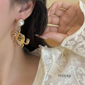Isabella Asymmetric Ocean Earrings [WDZEKL1U]