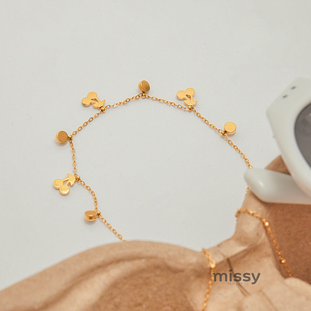 Isobel Cherry Pendant Necklace [BTAD8ZSH]