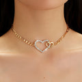 Ivey Dual Crystal Heart Choker [6EQ9314Z]